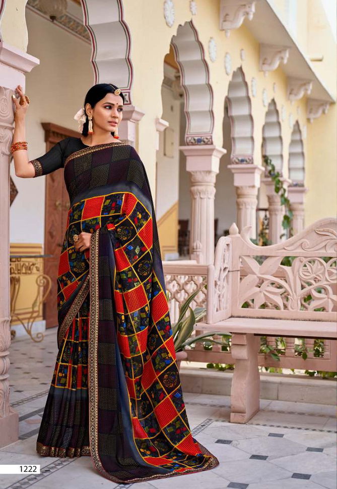 Laxminam Shruthi 3 Fancy Party Wear Georgette Designer Saree Collection